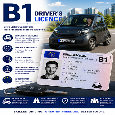 Buy B1 Driver’s Licence Germany